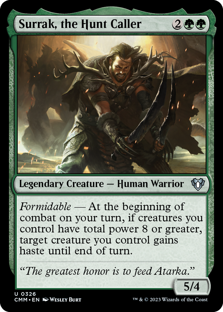 Surrak, the Hunt Caller [Commander Masters] | Boutique FDB TCG