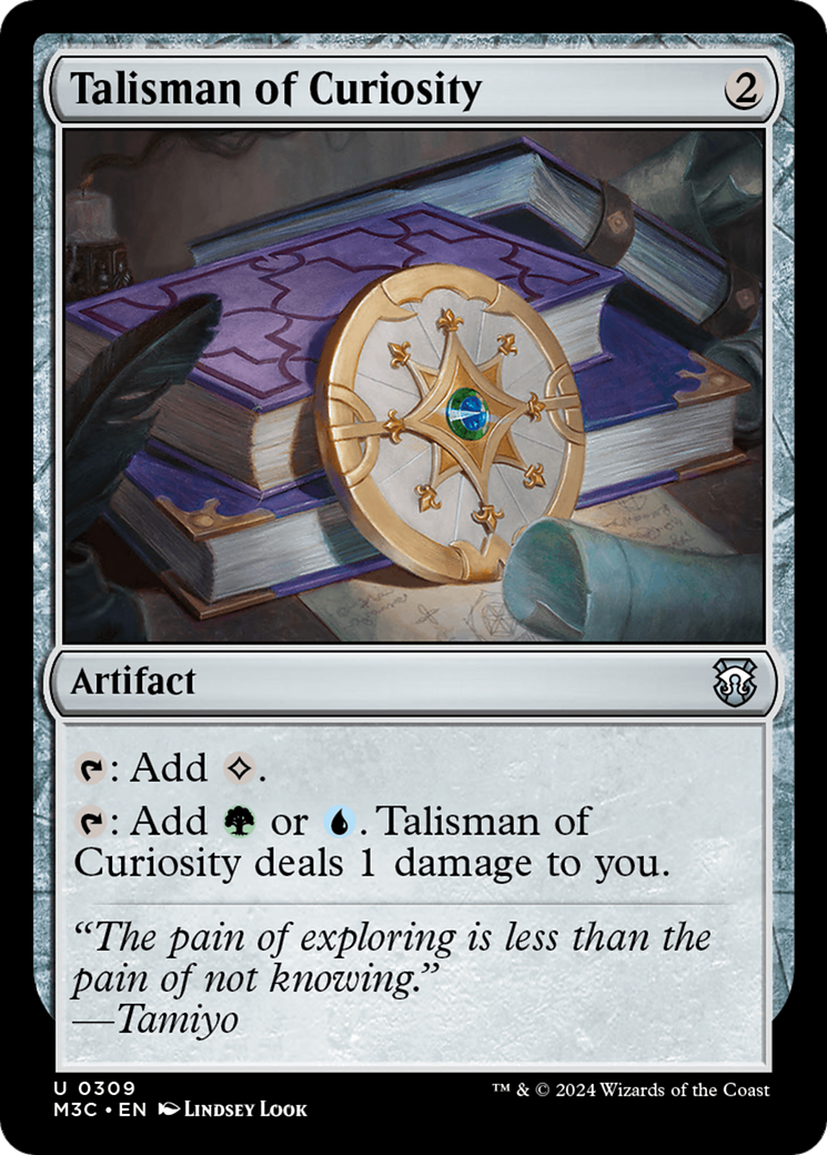 Talisman of Curiosity (Ripple Foil) [Modern Horizons 3 Commander] | Boutique FDB TCG