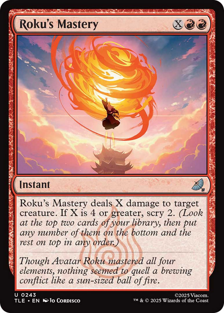 Roku's Mastery [Avatar: The Last Airbender: Eternal-Legal] | Boutique FDB TCG
