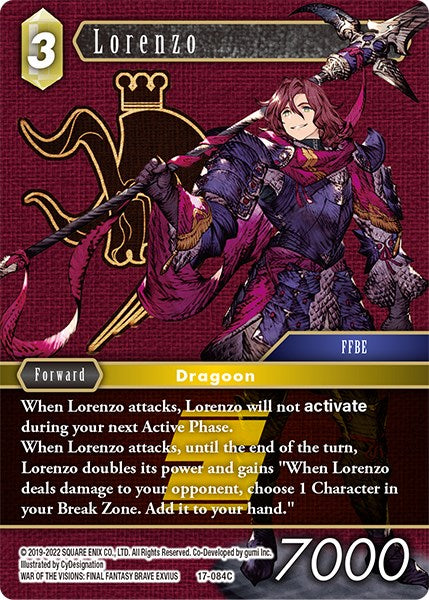 Lorenzo [Rebellion's Call] | Boutique FDB TCG