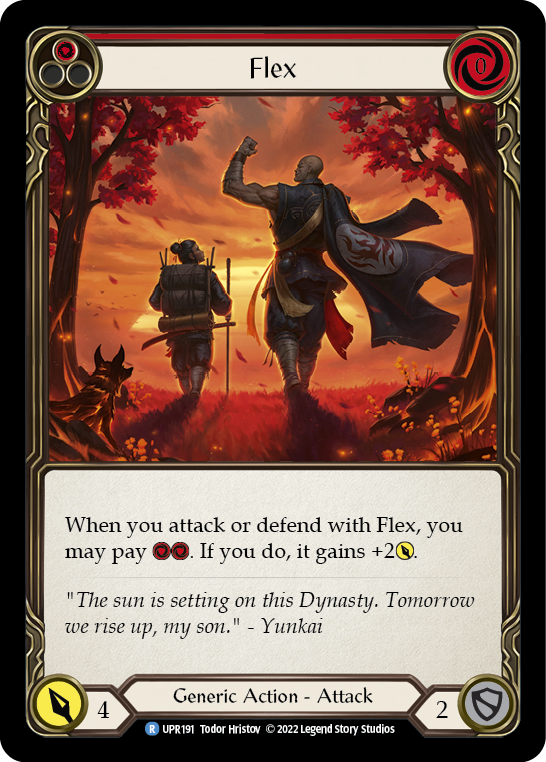 Flex (Red) [UPR191] (Uprising)  Rainbow Foil | Boutique FDB TCG