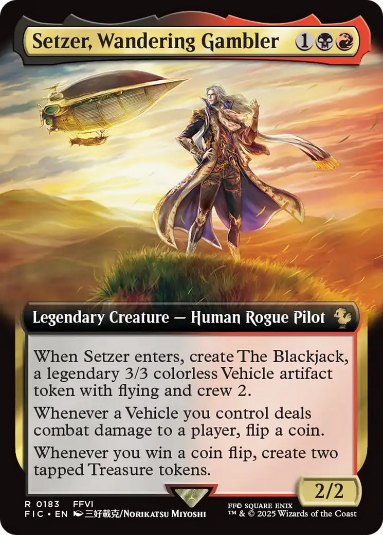 Setzer, Wandering Gambler (Extended Art) [FINAL FANTASY Commander] | Boutique FDB TCG