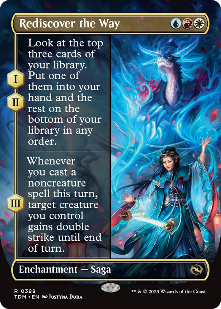 Rediscover the Way (Borderless) [Tarkir: Dragonstorm] | Boutique FDB TCG