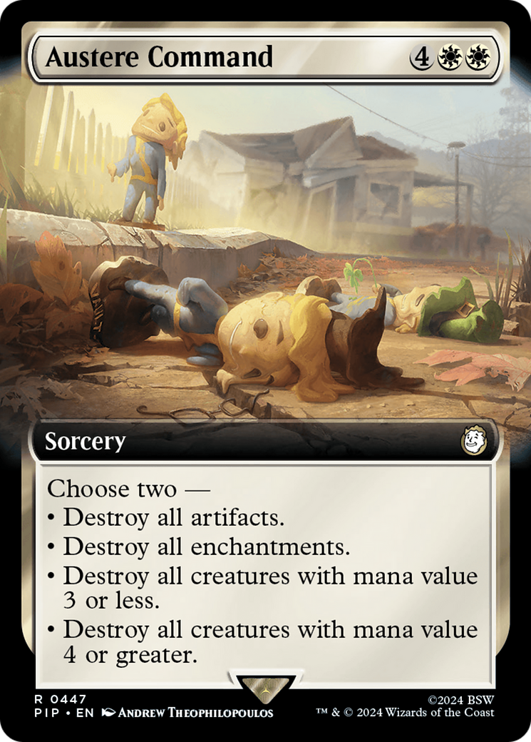 Austere Command (Extended Art) [Fallout] | Boutique FDB TCG