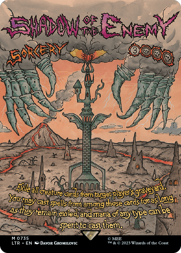 Shadow of the Enemy (Borderless Poster) [The Lord of the Rings: Tales of Middle-Earth] | Boutique FDB TCG