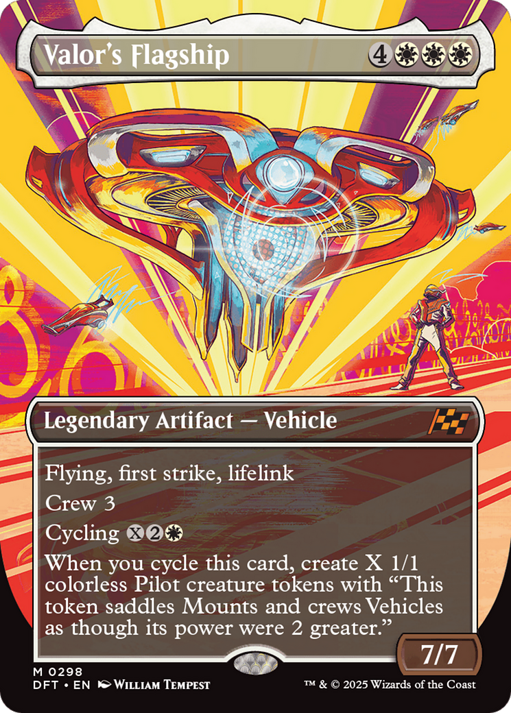 Valor's Flagship (Borderless) [Aetherdrift] | Boutique FDB TCG