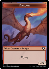 Dragon // Kor Ally Double-Sided Token [Commander Masters Tokens] | Boutique FDB TCG