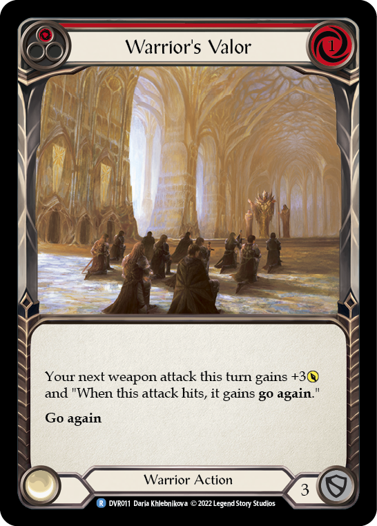 Warriors Valor [DVR011] (Classic Battles: Rhinar vs Dorinthea) | Boutique FDB TCG