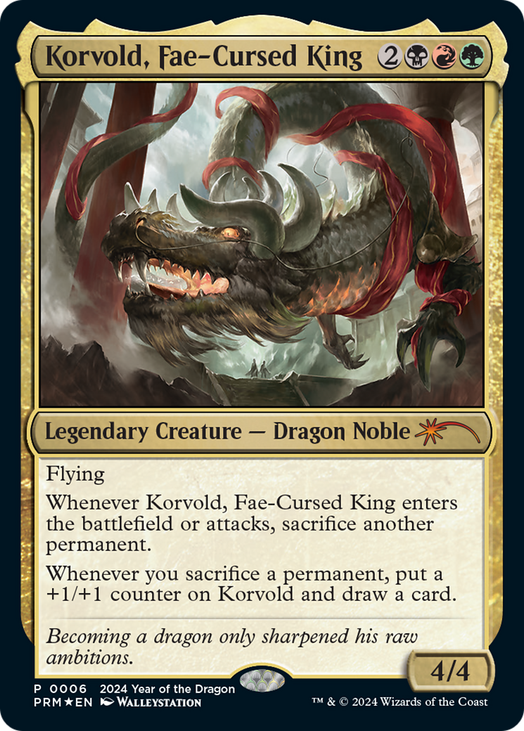 Korvold, Fae-Cursed King (Year of the Dragon 2024) [Standard Showdown Promos] | Boutique FDB TCG