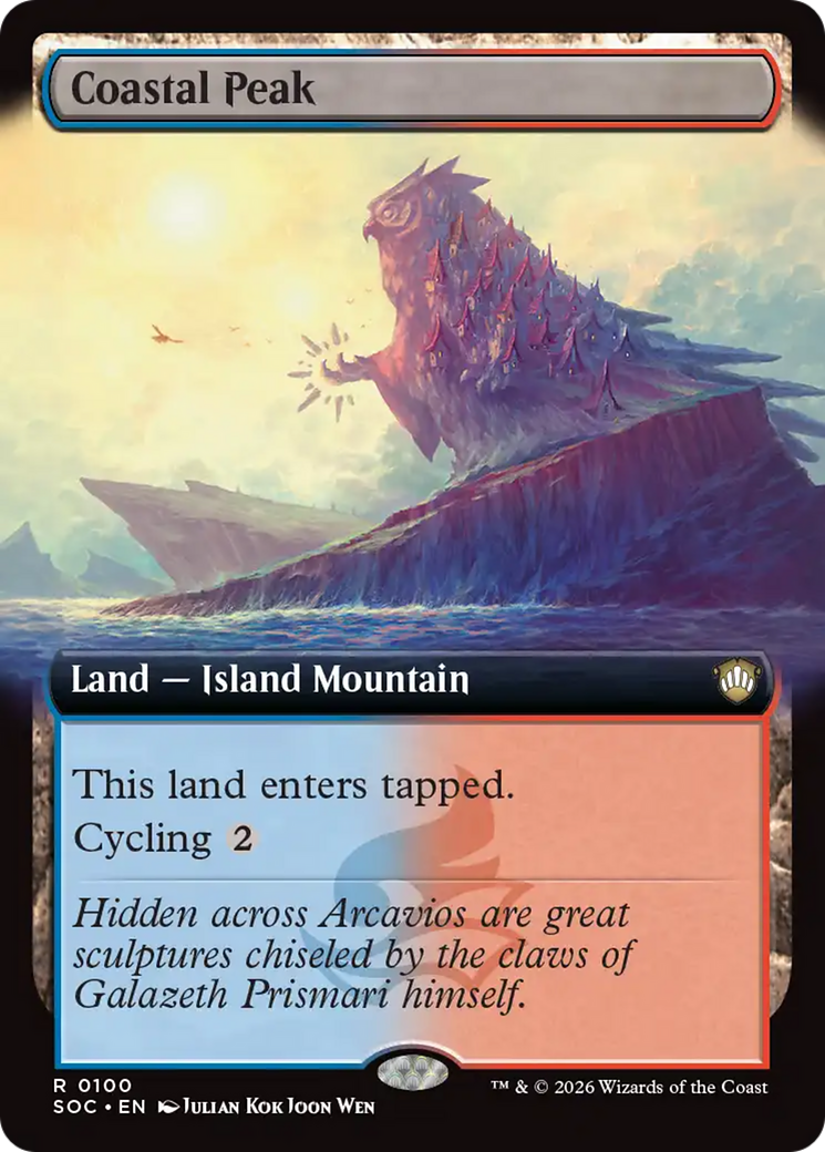 Coastal Peak (Extended Art) [Secrets of Strixhaven Commander] | Boutique FDB TCG