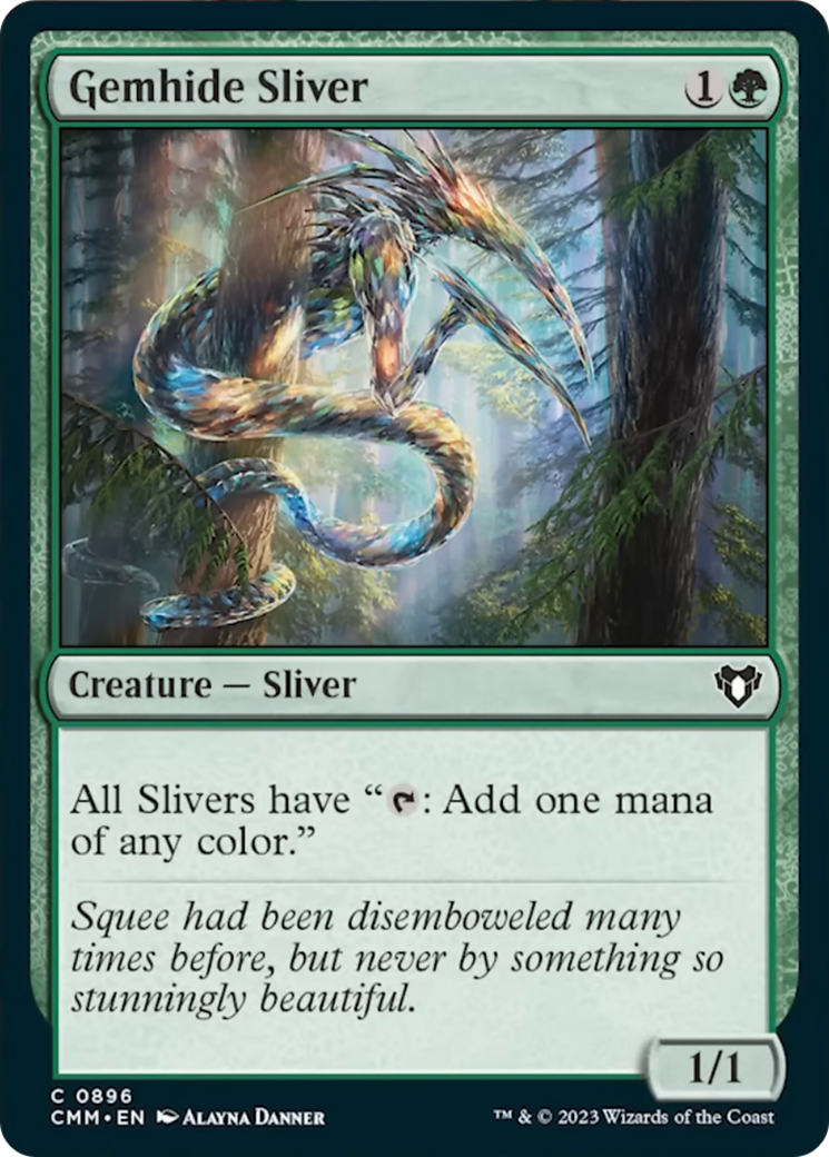 Gemhide Sliver [Commander Masters] | Boutique FDB TCG