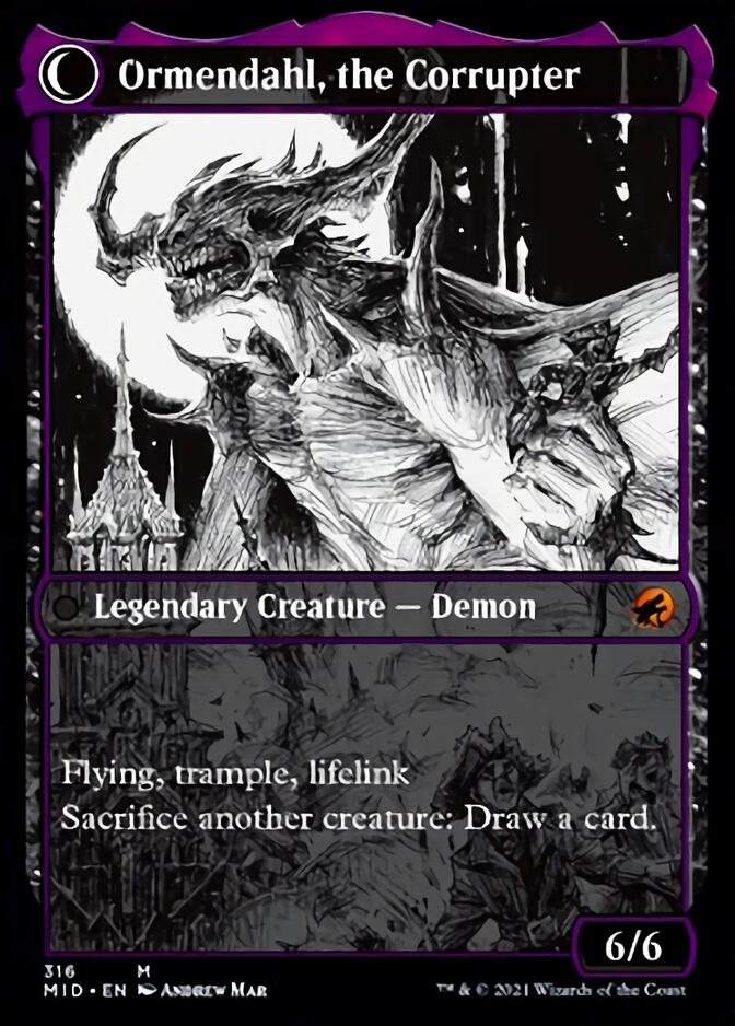Jerren, Corrupted Bishop // Ormendahl, the Corrupted (Showcase Eternal Night) [Innistrad: Midnight Hunt] | Boutique FDB TCG