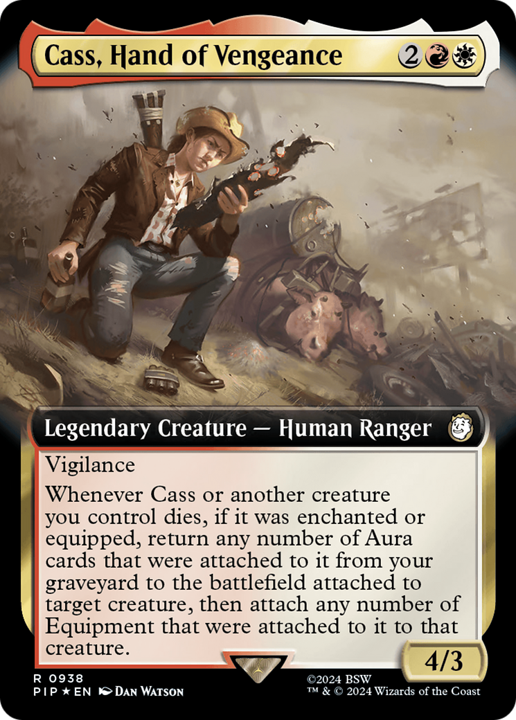 Cass, Hand of Vengeance (Extended Art) (Surge Foil) [Fallout] | Boutique FDB TCG