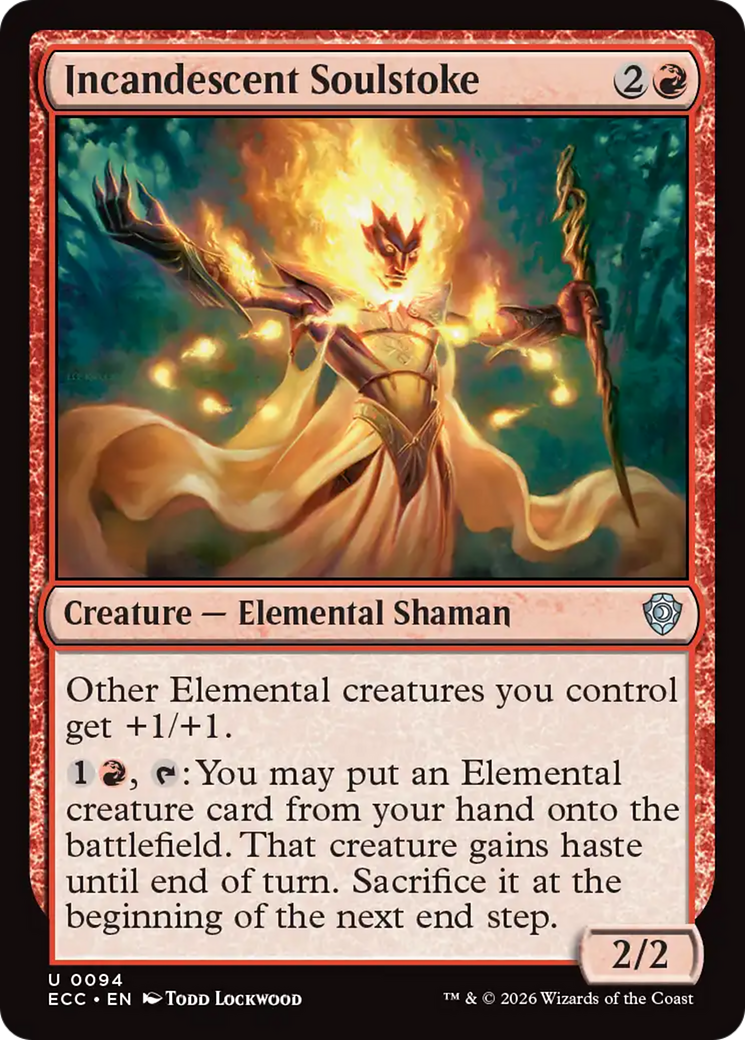 Incandescent Soulstoke [Lorwyn Eclipsed Commander] | Boutique FDB TCG