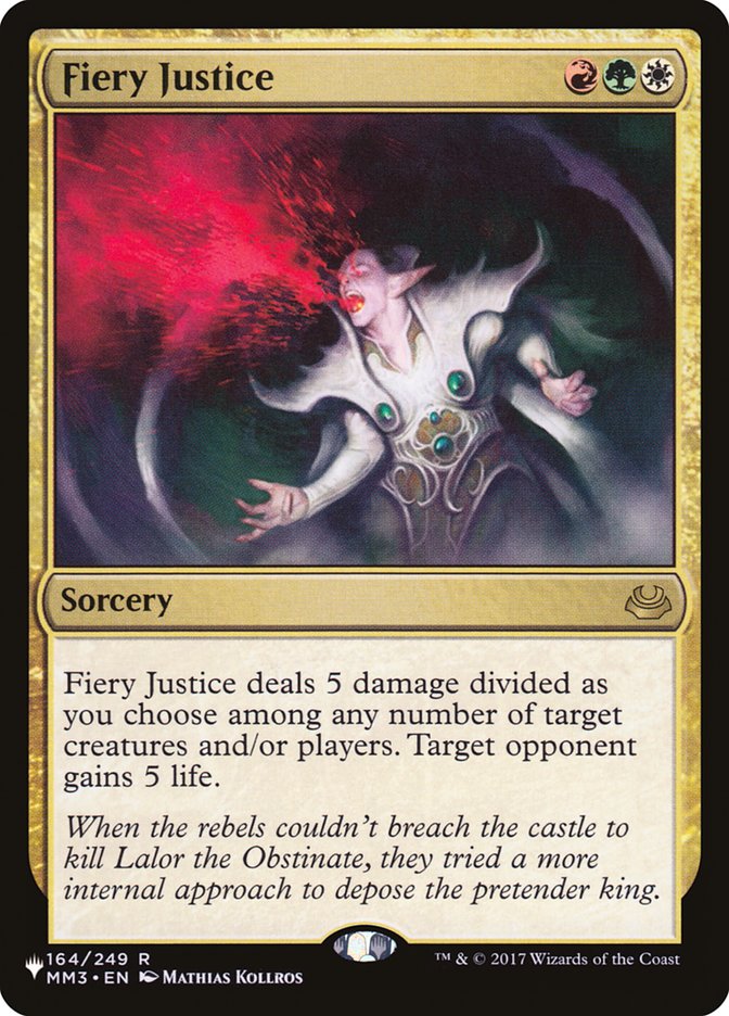 Fiery Justice [The List] | Boutique FDB TCG