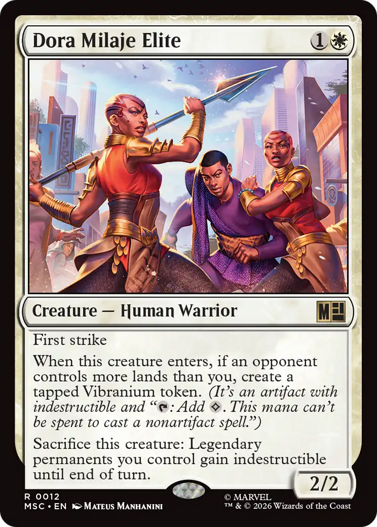 Dora Milaje Elite (Surge Foil) [Marvel Super Heroes Commander] | Boutique FDB TCG