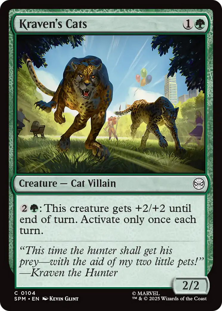 Kraven's Cats [Marvel's Spider-Man] | Boutique FDB TCG
