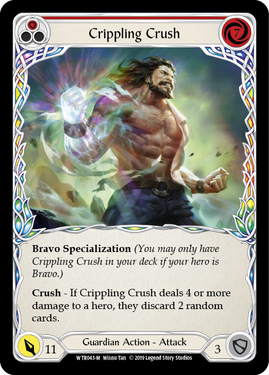Crippling Crush [WTR043-M] (Welcome to Rathe)  Alpha Print Rainbow Foil | Boutique FDB TCG
