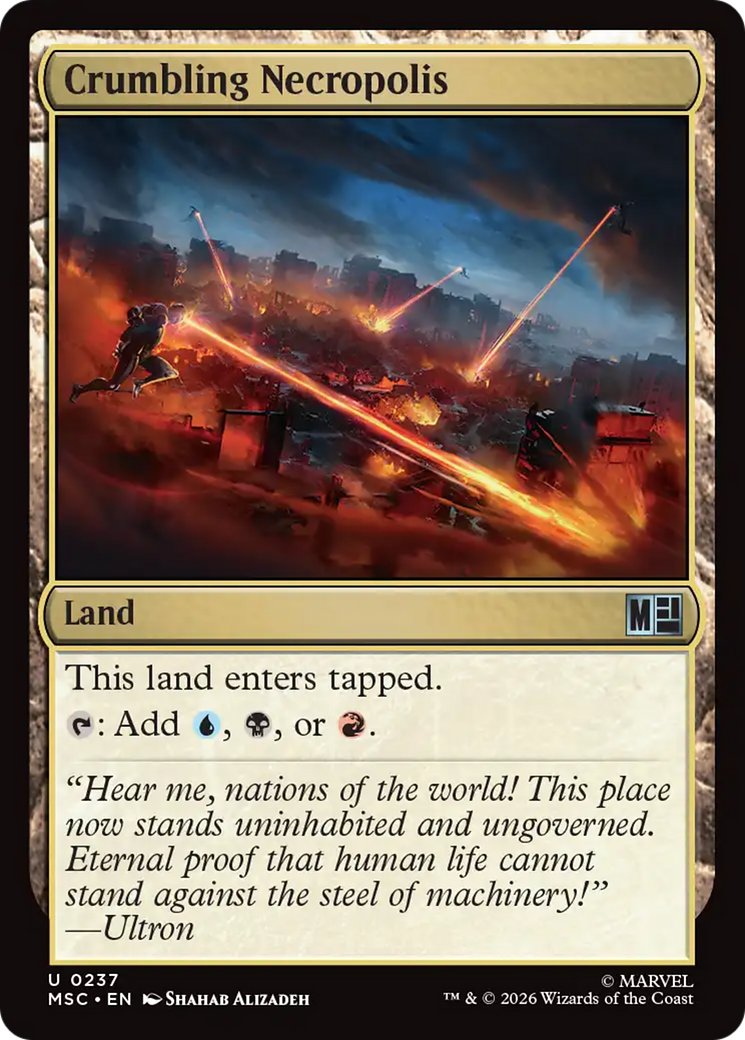 Crumbling Necropolis (Surge Foil) [Marvel Super Heroes Commander] | Boutique FDB TCG