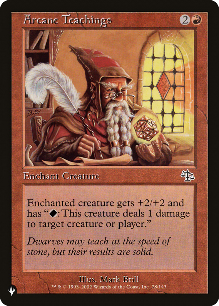 Arcane Teachings (Misprint) [The List] | Boutique FDB TCG