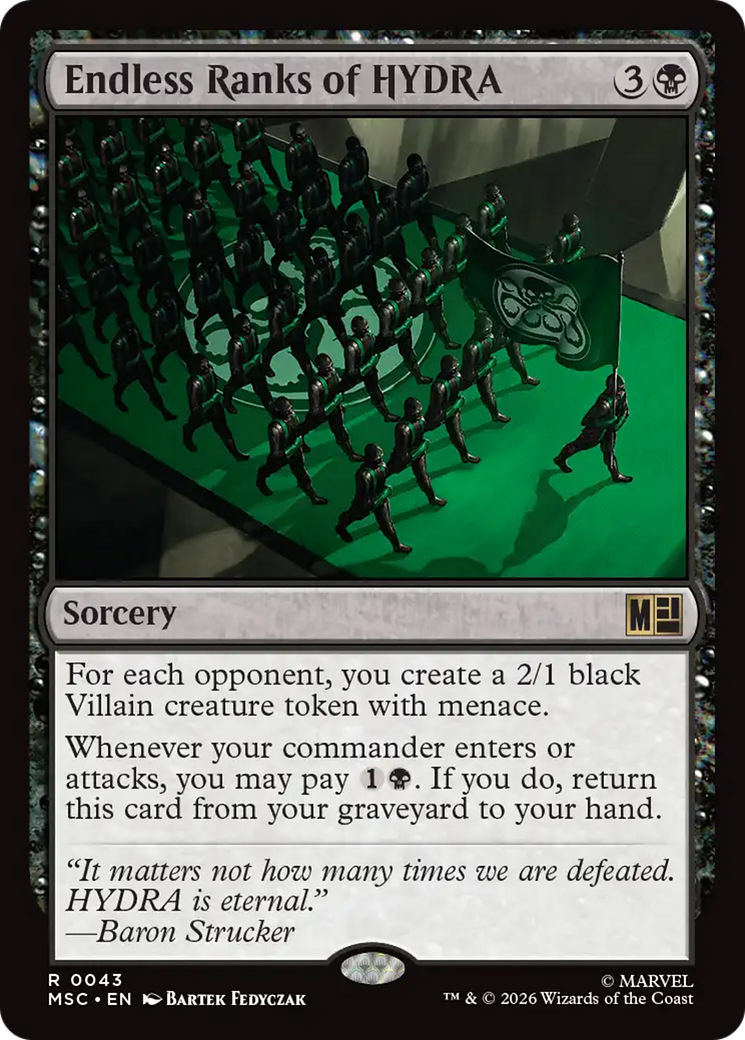Endless Ranks of HYDRA [Marvel Super Heroes Commander] | Boutique FDB TCG