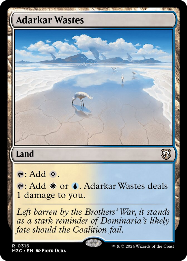 Adarkar Wastes (Ripple Foil) [Modern Horizons 3 Commander] | Boutique FDB TCG