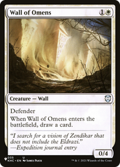 Wall of Omens (KHC) [The List] | Boutique FDB TCG