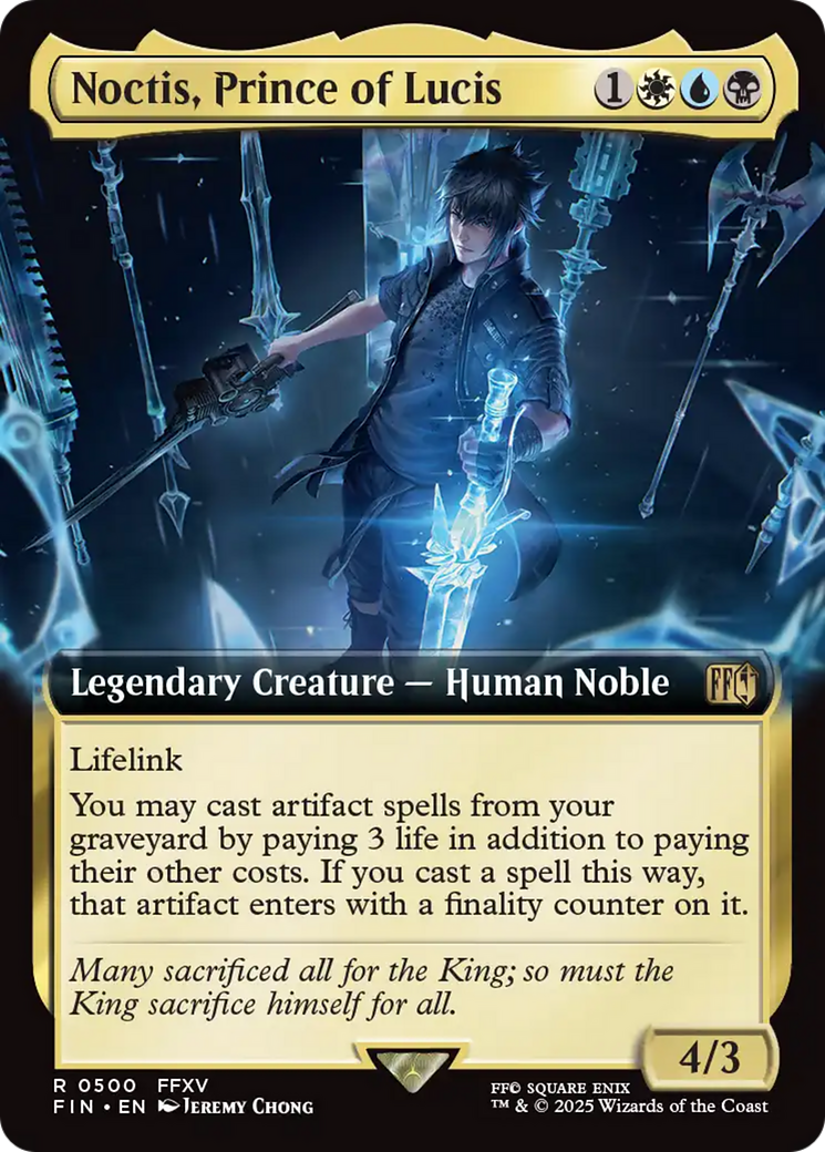 Noctis, Prince of Lucis (Extended Art) [FINAL FANTASY] | Boutique FDB TCG