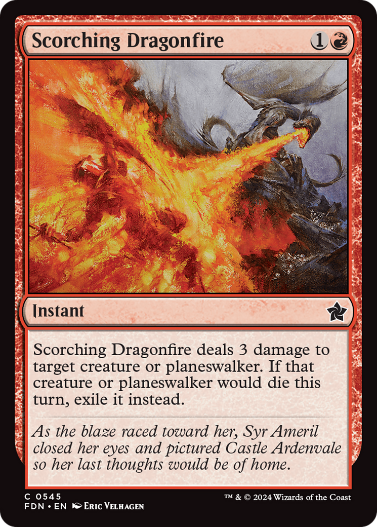 Scorching Dragonfire [Foundations] | Boutique FDB TCG