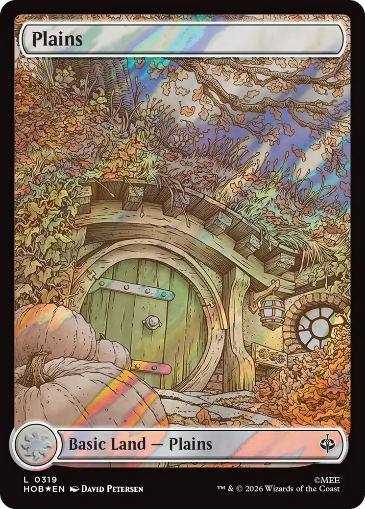 Plains (0319) (Surge Foil) [The Hobbit] | Boutique FDB TCG
