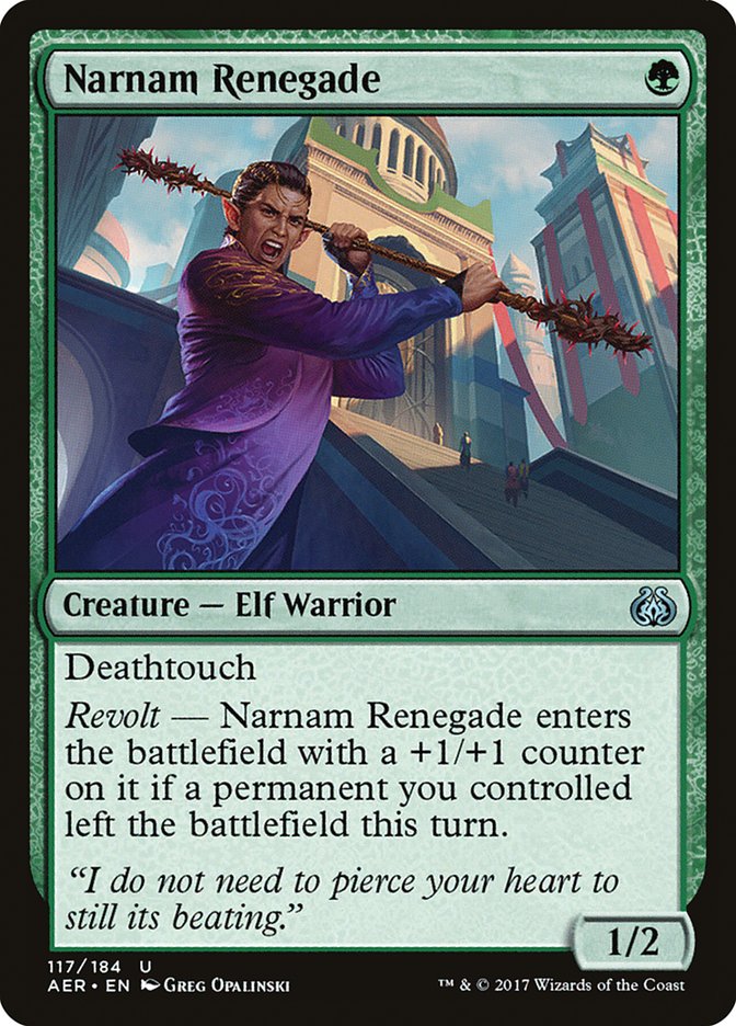 Narnam Renegade [Aether Revolt] | Boutique FDB TCG