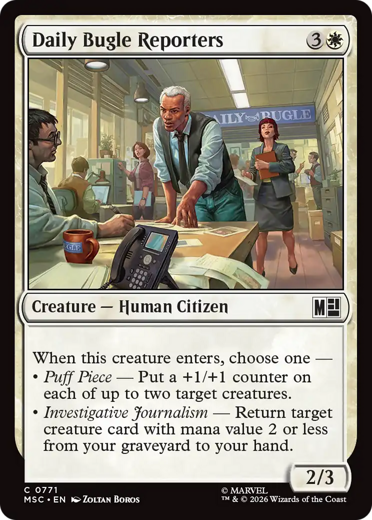 Daily Bugle Reporters [Marvel Super Heroes Commander] | Boutique FDB TCG