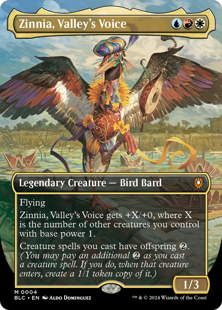 Zinnia, Valley's Voice (Borderless) [Bloomburrow Commander] | Boutique FDB TCG