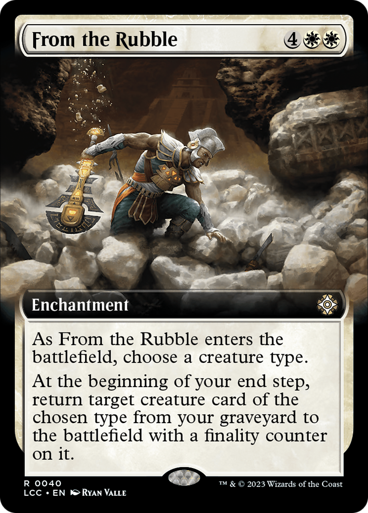 From the Rubble (Extended Art) [The Lost Caverns of Ixalan Commander] | Boutique FDB TCG