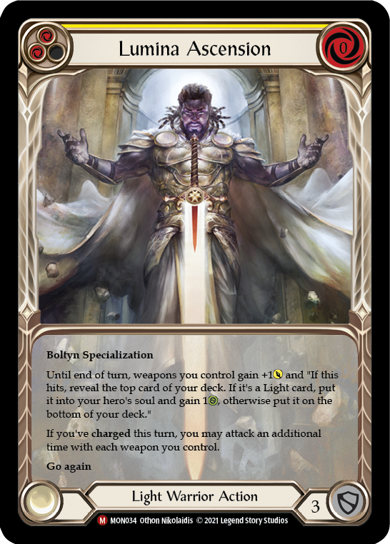Lumina Ascension (Extended Art) [MON034-EA] (Monarch)  1st Edition Rainbow Foil | Boutique FDB TCG
