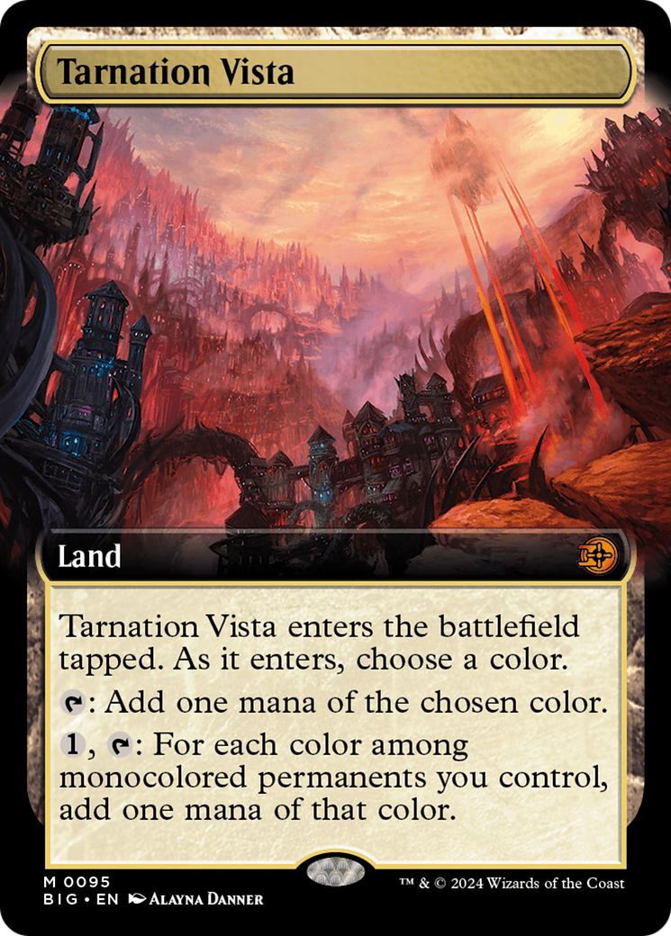 Tarnation Vista (Extended Art) [Outlaws of Thunder Junction: The Big Score] | Boutique FDB TCG