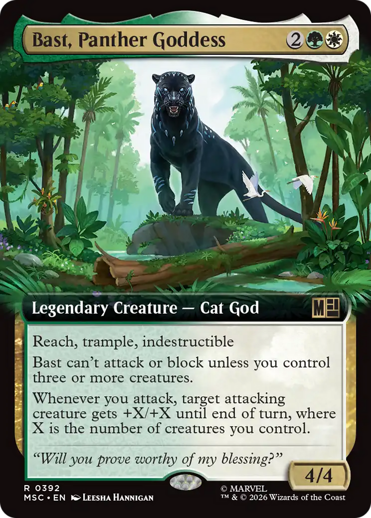 Bast, Panther Goddess (Extended Art) [Marvel Super Heroes Commander] | Boutique FDB TCG
