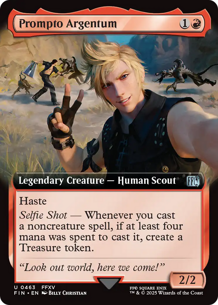 Prompto Argentum (Extended Art) [FINAL FANTASY] | Boutique FDB TCG