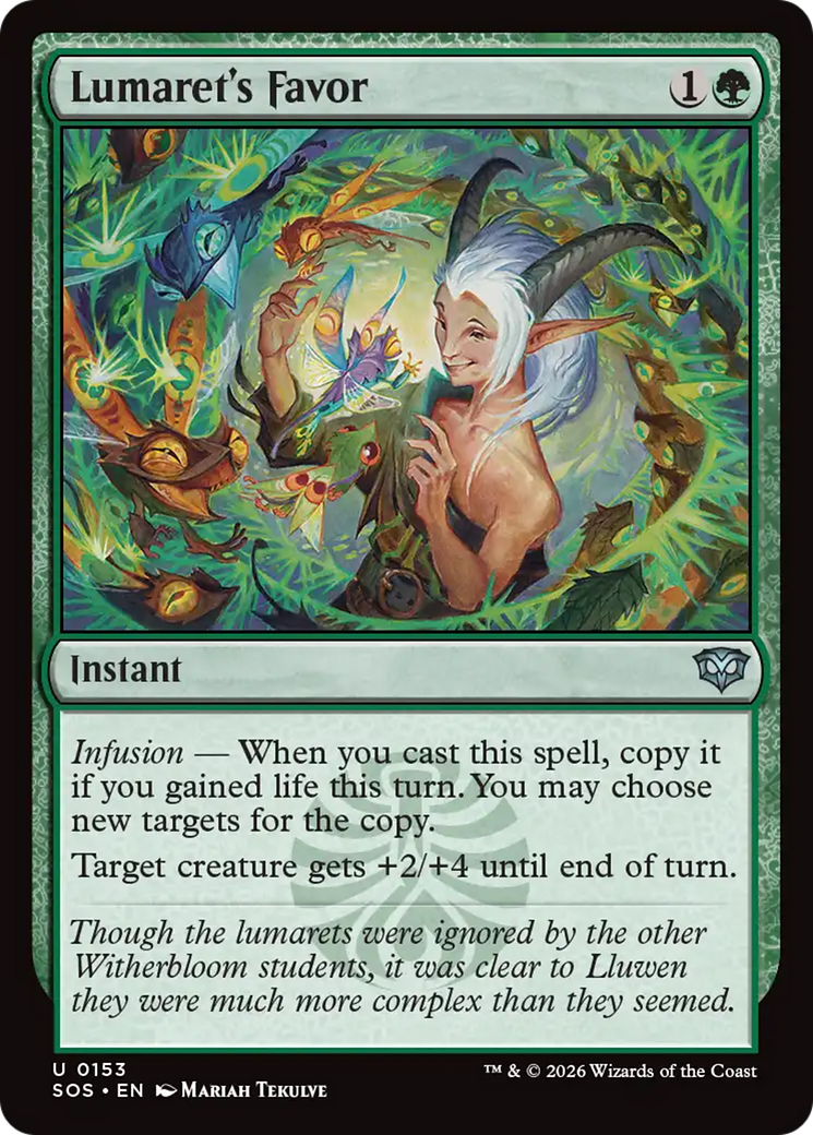 Lumaret's Favor [Secrets of Strixhaven] | Boutique FDB TCG