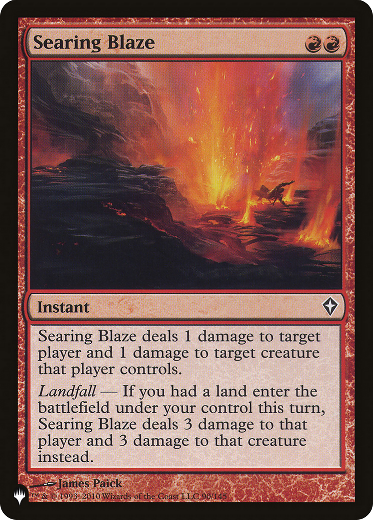 Searing Blaze [The List] | Boutique FDB TCG