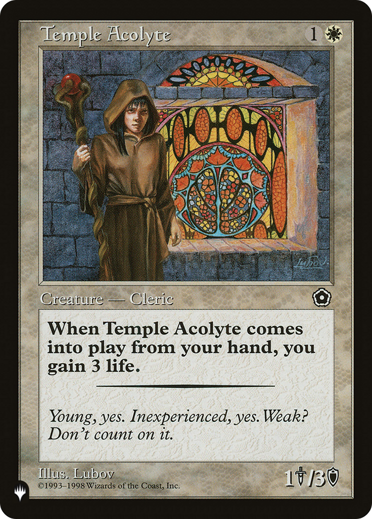 Temple Acolyte [The List Reprints] | Boutique FDB TCG