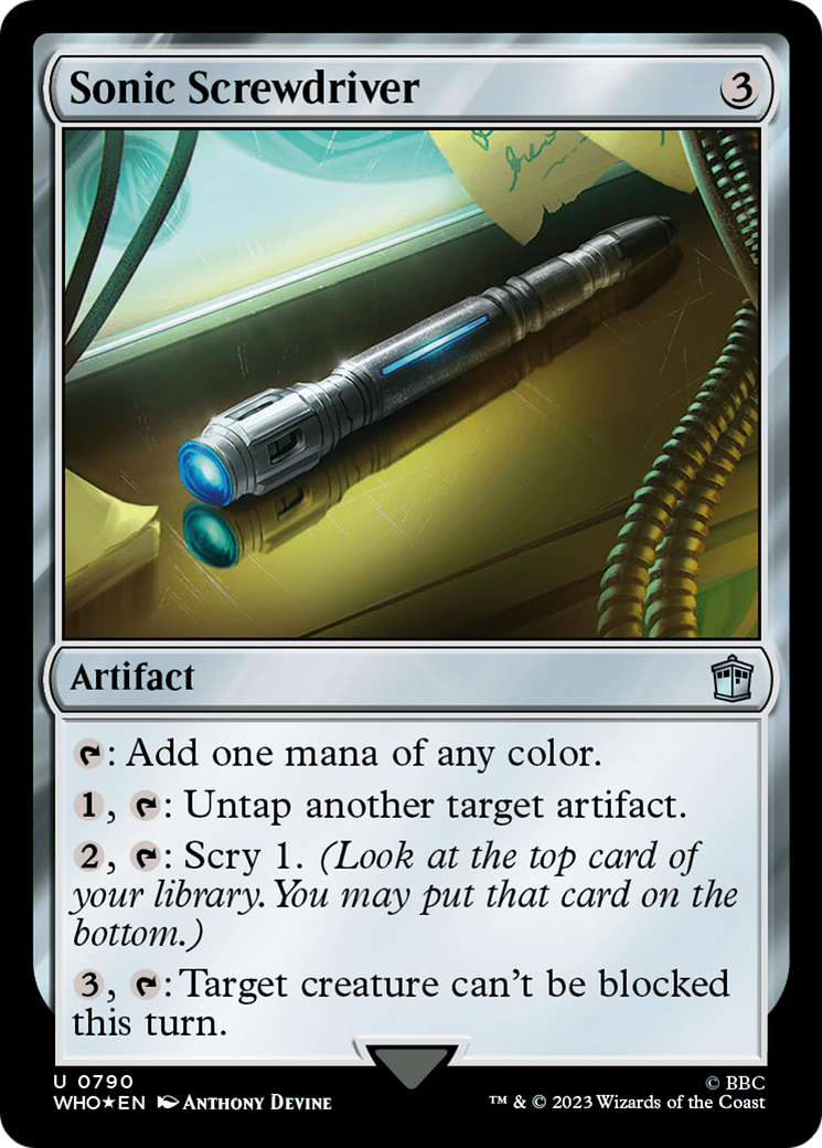 Sonic Screwdriver (0790) (Surge Foil) [Doctor Who] | Boutique FDB TCG