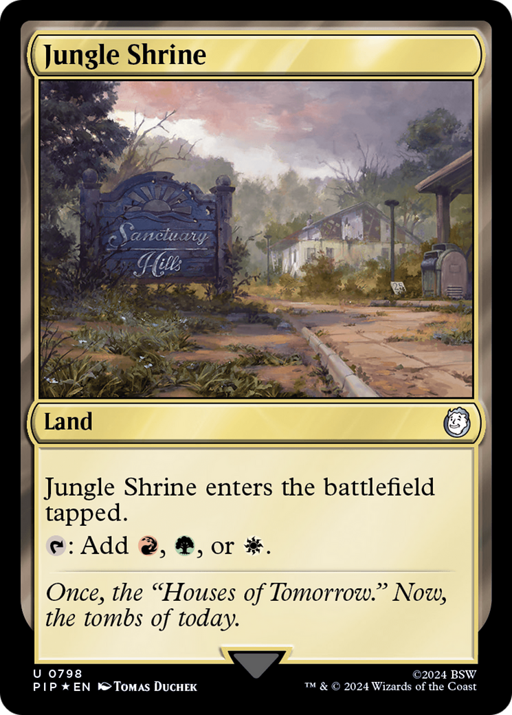 Jungle Shrine (Surge Foil) [Fallout] | Boutique FDB TCG