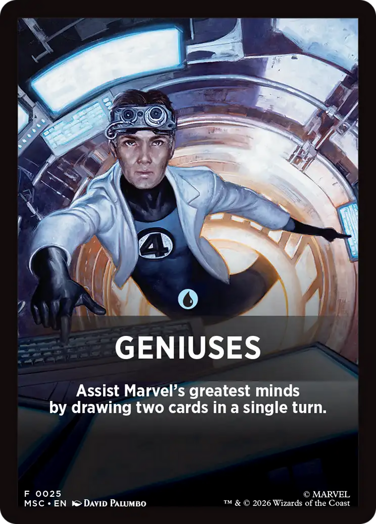 Geniuses Theme Card [Marvel Super Heroes Commander] | Boutique FDB TCG