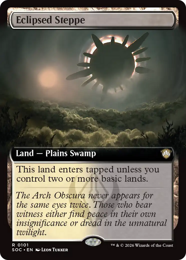 Eclipsed Steppe (Extended Art) [Secrets of Strixhaven Commander] | Boutique FDB TCG
