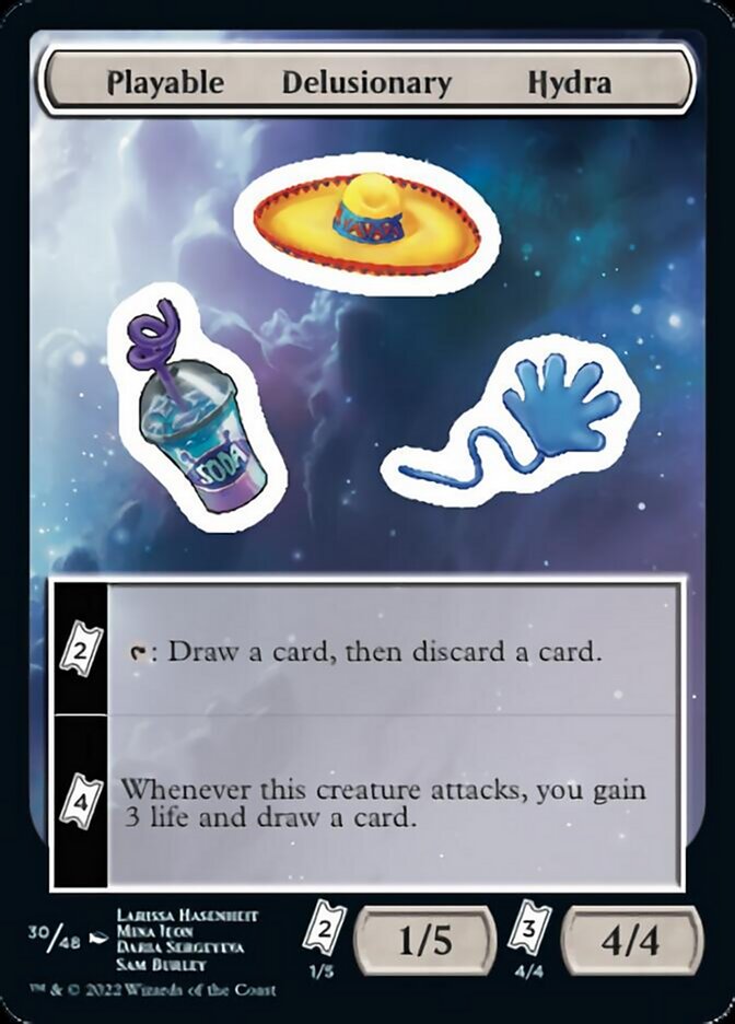 Playable Delusionary Hydra [Unfinity Stickers] | Boutique FDB TCG