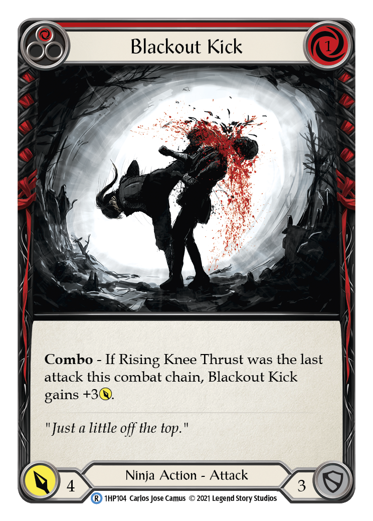Blackout Kick (Red) [1HP104] (History Pack 1) | Boutique FDB TCG