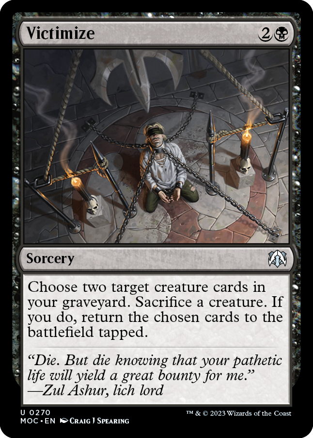 Victimize [March of the Machine Commander] | Boutique FDB TCG