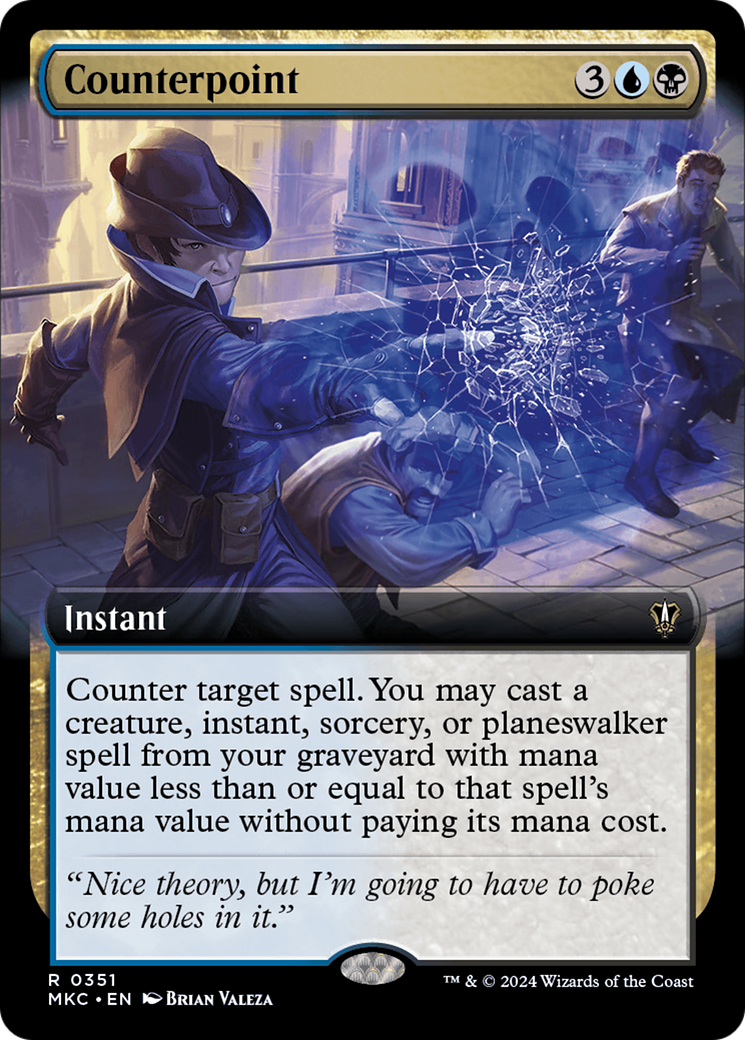 Counterpoint (Extended Art) [Murders at Karlov Manor Commander] | Boutique FDB TCG