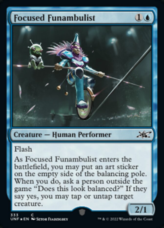 Focused Funambulist (Galaxy Foil) [Unfinity] | Boutique FDB TCG